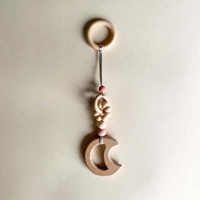 Jeux Pendentif Lune Rose