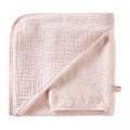 Cape de bain + Gant de toilette rose